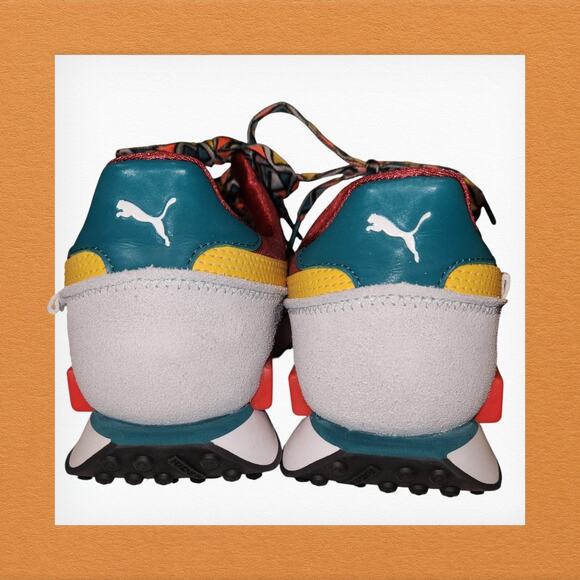 Puma Future Rider Mix 'Green Brown' 373184-02 Women's Sneakers Size 8 (NIB) - Picture 4 of 10